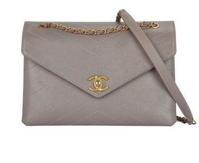 Chanel Chevron Shoulder Handbag, front view